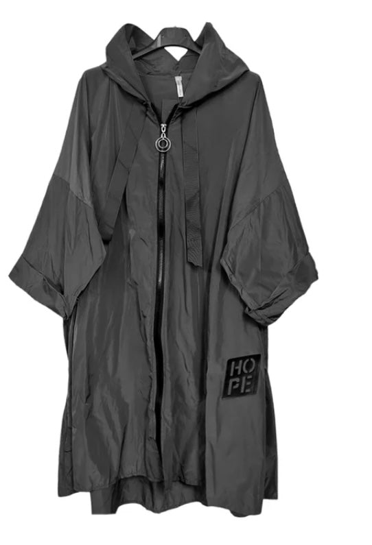 Ladies Black Hope Shower Proof Coat