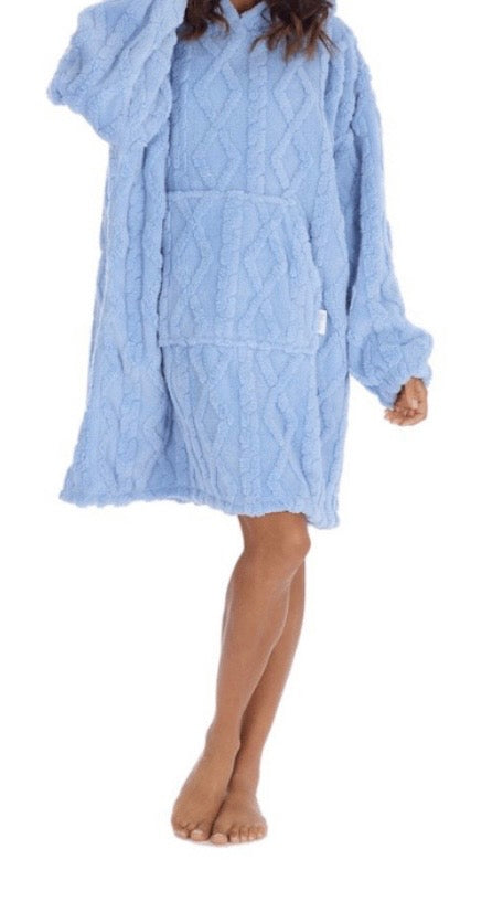 Cornflower Blue Ladies Oversized Snuggle