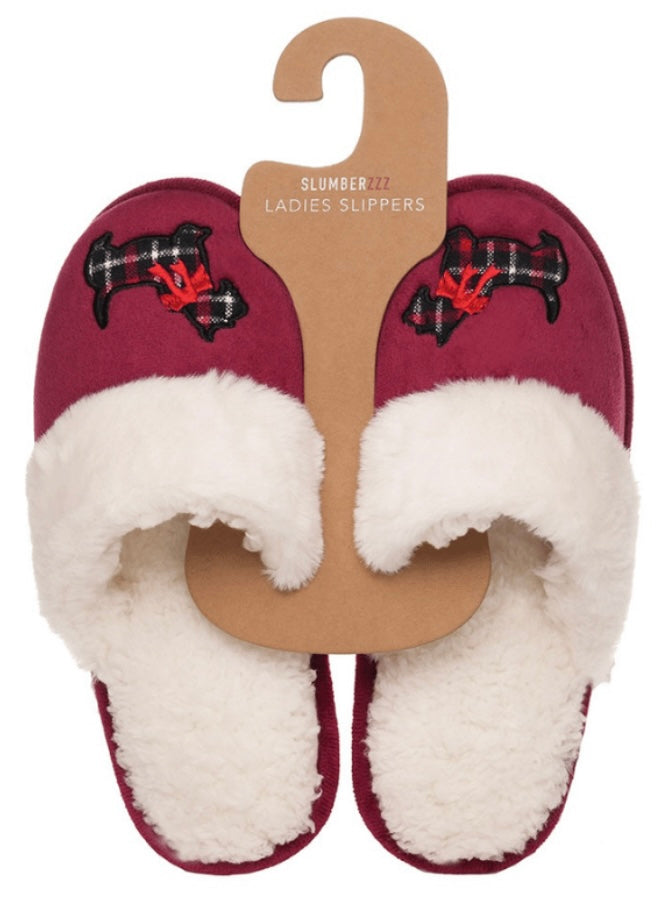 Ladies Dog Slippers