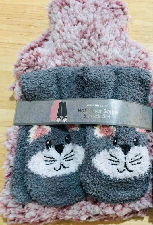 Hot Water Bottle & Sock Set